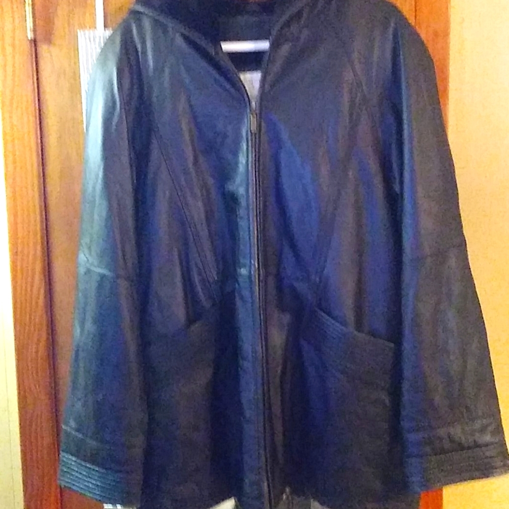 Charles Klein Leather Coat